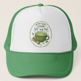 Matcha-Liebhaber-Mütze Truckerkappe