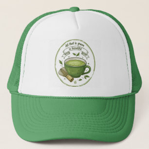 Matcha-Liebhaber-Mütze Truckerkappe