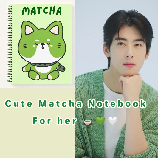 Matcha Liebhaber 🥫 🍵 🧇 Notizblock