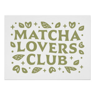 Matcha liebt Club Ästhetik Poster