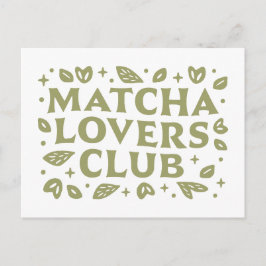 Matcha liebt Club Ästhetik Postkarte