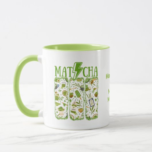 MATCHA Lightning Bolt Brush Stroke Tasse (Links)