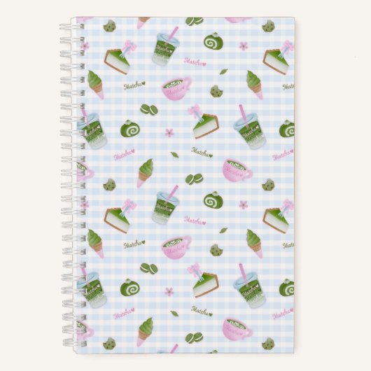 Matcha Lover Blue Notizblock (Vorderseite)