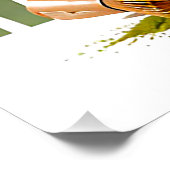 Matcha Luxus-Tea-Editorial-Grafik Poster (Ecke)