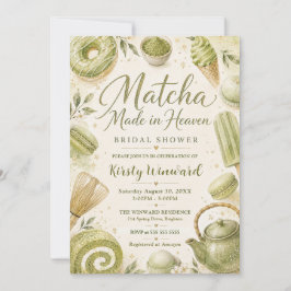Matcha Made in Heaven Brautparty Einladung