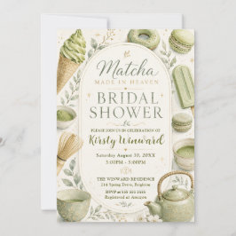 Matcha Made in Heaven Brautparty Einladung