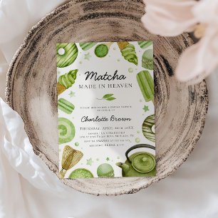 Matcha Made in Heaven Bridal Dusche Einladung