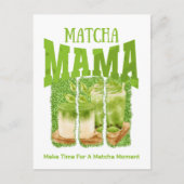 MATCHA MAMA Green Tee Glitzer Mama Gran Café Postkarte (Vorderseite)