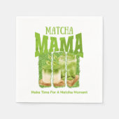 MATCHA MAMA Green Tee Glitzer Mama Gran Café Serviette (Vorderseite)