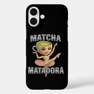 Matcha Matadora Grace trifft grüne Energie iPhone 16 Plus Hülle