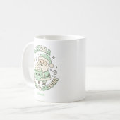 Matcha Merry & Bright Weihnachtsmann Kaffeetasse (Vorderseite Links)