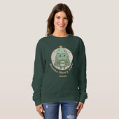 Matcha Merry Vibes Weihnachtsbaum Sweatshirt (Vorne ganz)