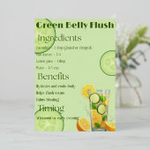 Matcha Mint Detox Folieneinladung (Stehend vorne)