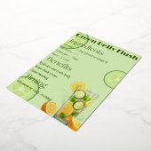 Matcha Mint Detox Folieneinladung (Gedreht)