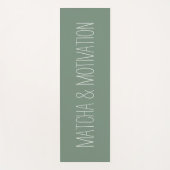Matcha & Motivation Fitness Yoga Mat Yogamatte (Vorderseite)