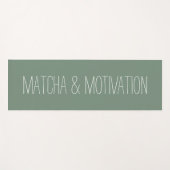 Matcha & Motivation Fitness Yoga Mat Yogamatte (Vorderseite (Horizontal))