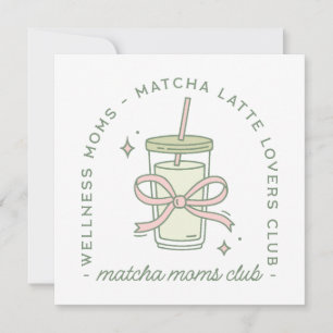 Matcha-Mutter-Latte-Liebhaber-Wellness-Ästhetik Karte
