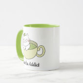 Matcha Niedlich Cat, Matcha Tasse (Vorderseite Links)