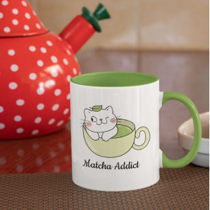 Matcha Niedlich Cat, Matcha Tasse