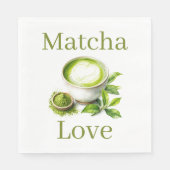 Matcha-Papier-Serviette Serviette (Vorderseite)