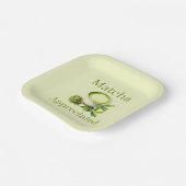 Matcha-Papierplatte Pappteller (Gewinkelt)