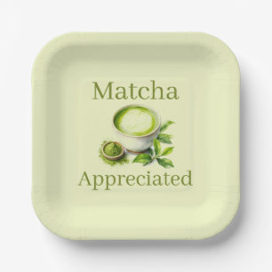 Matcha-Papierplatte Pappteller