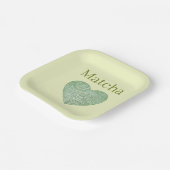 Matcha-Papierplatte Pappteller (Gewinkelt)