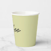 Matcha Powder Green Disposable Coffee Cups Pappbecher (Links)