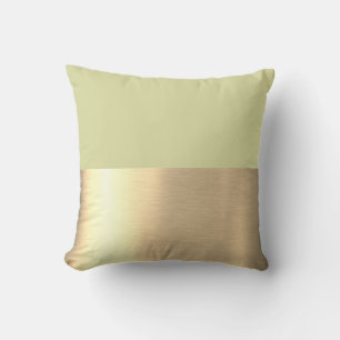 Matcha-Pulver Grün Rosa Goldfolie Rustikal Faux Kissen