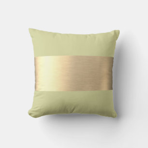 Matcha-Pulver Grün Rosa Goldfolie Rustikal Faux Kissen