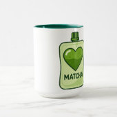 Matcha Serum Pouch mit Herzdesign Tasse (Zentrum)