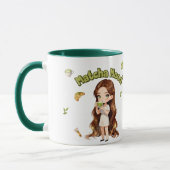 Matcha-Stimmung Ästhetisches Design Süße Grüntee-V Tasse (Links)