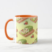 Matcha Swiss Roll: Iron T Green Tea Cake Art Tasse (Links)