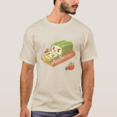 Matcha Swiss Roll: Iron T Grüner Tee Cake Art (Vorderseite)