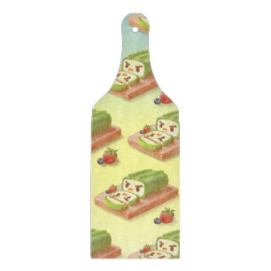 Matcha Swiss Roll: Iron T Grüner Tee Cake Art Schneidebrett