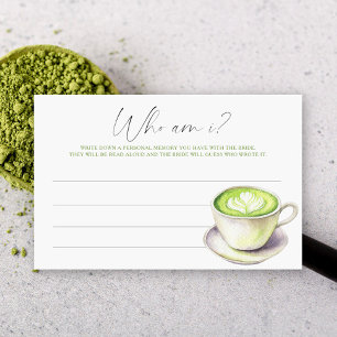 Matcha-Tasse Brautparty Wer-bin-ich-Spiel Briefpapier