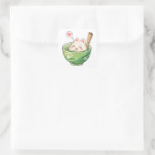 Matcha Tea Cat Relaxing Sticker (Tasche)