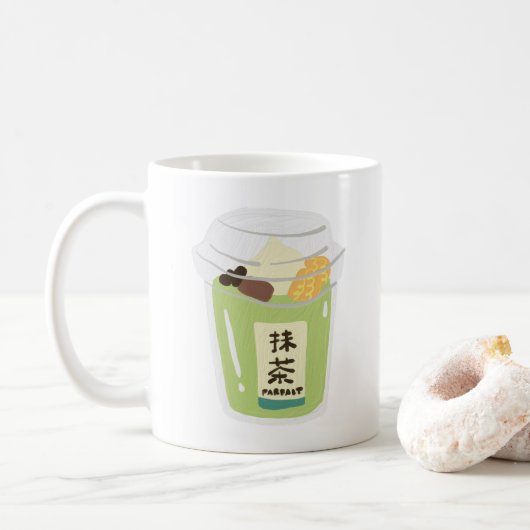 Matcha Tea Kaffeetasse (Mit Donut)