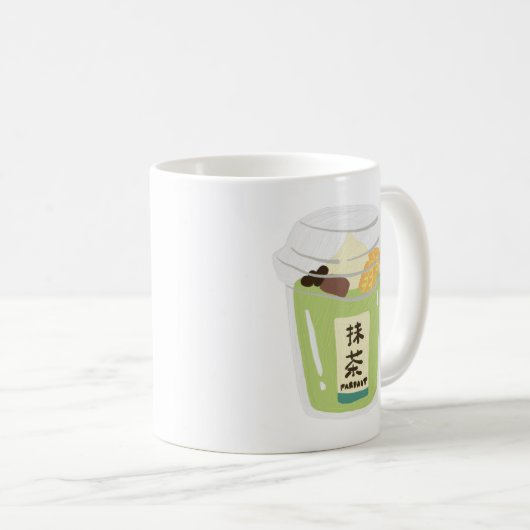 Matcha Tea Kaffeetasse (VorderseiteRechts)