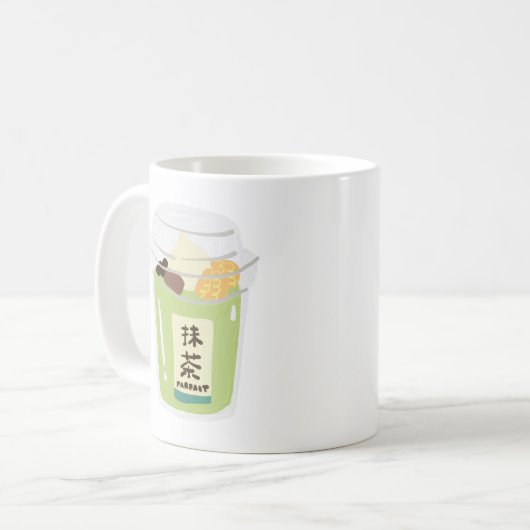 Matcha Tea Kaffeetasse (Vorderseite Links)