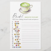 Matcha Tee Brautparty Emoji pikant (Vorderseite)