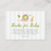 Matcha Themed Books For Baby Shower Begleitkarte (Vorderseite)
