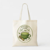 Matcha Tote Bag Tragetasche (Rückseite)