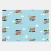 Matcha- und Mochi-Umhüllungspapier Geschenkpapier Set (Vorderseite 2)