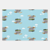 Matcha- und Mochi-Umhüllungspapier Geschenkpapier Set (Vorderseite)