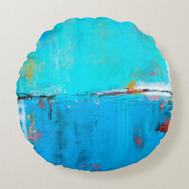 Matchbox Blues 5 Rundes Kissen (Vorderseite)