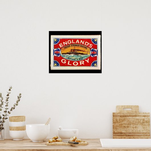 matchbox Englands glory Poster (Küche)