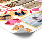 Matchbox Perfect Match Couple Retro Photo Collage Poster (Ecke)