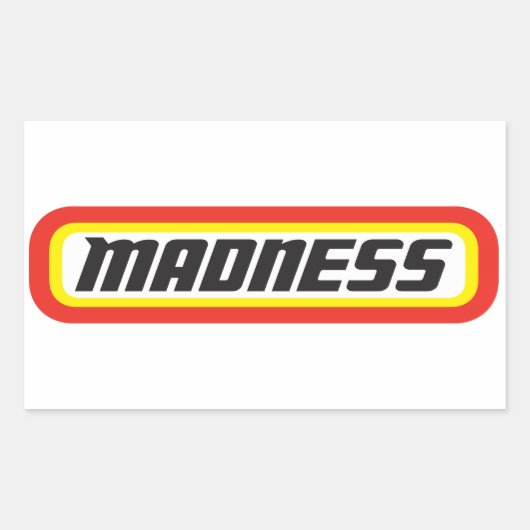 Matchbox? Wahnsinn! Rechteckiger Aufkleber (Vorderseite)