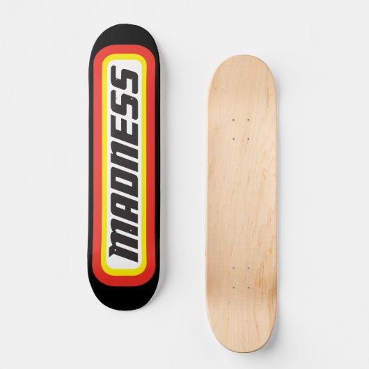 Matchbox? Wahnsinn! Skateboard (Vorderseite)